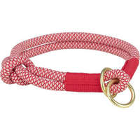 Trixie Trixie soft rope semi-choke - félfojtó nyakörv (piros/krém) kutyák részére (XS-S:30cm/Ø6mm)