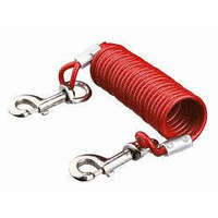 Trixie Trixie Tie Out Cable with Spiral Cable - kikötőlánc (piros) kutyák részére (5m, max:50kg)