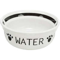 Trixie Trixie Replacement ceramic bowl "Water" - csere kerámia tál (fehér,fekete, WATER felirattal) 24640-es szetthez ( Ø13cm/0,25l)