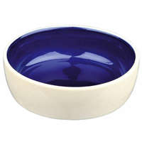 Trixie Trixie Ceramic Bowl - kerámia tál (fehér, kék) macskák részére (0,3l /Ø13cm)