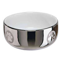 Trixie Trixie Ceramic Bowl - kerámia tál (ezüst,fehér) kutyák részére (Ø 0,3l/11cm)