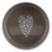 Trixie Trixie Pet&#039;s Home Ceramic Bowl - kerámia tál (mintás, fehér/tópszín) kutyák részére (0,3l/Ø12cm)