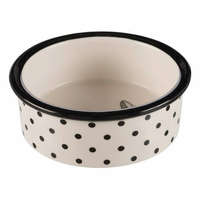 Trixie Trixie Ceramic Bowl - kerámiatál (macska minta, fehér/fekete) macskák részére (0,3l/Ø12cm)