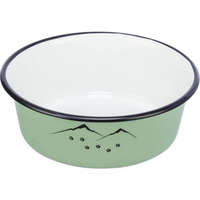 Trixie Trixie Bowl, enamel/stainless steel - zománcozott,fémtál (zöld) kutyák részére (1,9l /Ø21cm)