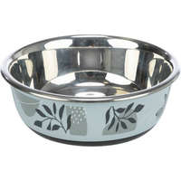 Trixie Trixie Stainless Bowl flat- Rozsdamentes tál, gumi/műanyag bevonattal (Ø21cm/1,6l)