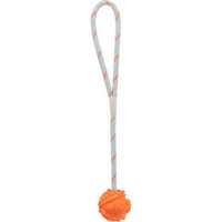 Trixie Trixie Aqua Toy Ball on Rope - natúr gumi játék (labda kötéllel) kutyák részére (Ø4,5/35cm)