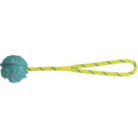 Trixie Trixie Aqua Toy Ball on Rope - natúr gumi játék (labda kötéllel) kutyák részére (Ø7/35cm)
