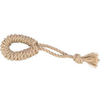 Trixie KT24:Trixie Playing Rope with Ring - játék kender/pamutból (gyűrű kötélen) kutyák részére (32cm)