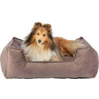 Trixie KT24:Trixie Talia bed - szögletes, peremes ágy (barna) kutyák részére (100x80cm)