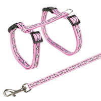 Trixie Trixie Harness with Lead - hám szett (mintás,több féle színben) macskák részére ( 27–45 cm/10mm, 1,20m)