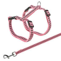 Trixie Trixie Harness with Lead, Reflecting - hám és póráz szett (fényvisszaverő) macskák részére (22–42 cm/10 mm, 1.20m)