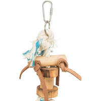 Trixie Trixie Wooden Toy on Rope - Fajáték kötéllel nagypapagájok részére (35cm)