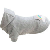Trixie Trixie Rainbow Falls hoodie - kapucnis pulóver (szürke,mintás) kutyák részére (XXS) 21cm