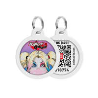 WAU DOG WAUDOG Smart ID QR - biléta (Harley Quinn minta, QR kód) kisállatok részére (Ø25mm)