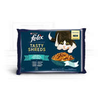 Mars-Nestlé Felix Tasty Shreds (halas válogatás - szószban) alutasakos - macskák részére (4x80g)