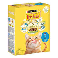 Friskies Friskies 5 Promises Adult (lazac,zöldség) - száraztáp felnőtt macskák részére (1kg)