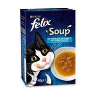 Mars-Nestlé Felix Soup Házias válogatás (tőkehal,lepényhal,tonhal) szószban macskák részére (6x48g)