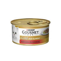 Mars-Nestlé Gourmet Gold Duó (marha,csirke falatok szószban) nedvestáp - macskák részére (85g)