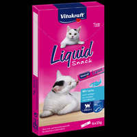 Vitakraft Vitakraft Cat Liquid Snack - jutalomfalat szósz (lazac,omega 3) macskák részére (6x15g)