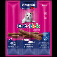 Vitakraft Vitakraft Cat Stick Mini - jutalomfalat (tőkehal,fekete tőkehal) macskák részére (3x6g)