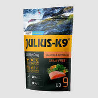 JULIUS-K9 PETFOOD Julius K-9 Utility Dog Hypoallergenic Salmon,spinach Adult (lazac,spenót) száraztáp - Felnőtt kutyák részére (340g)