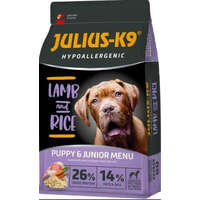 JULIUS-K9 PETFOOD Julius K9 Hypoallergenic Lamb and Rice Puppy&Junior (bárány,rizs) száraztáp - Kölyök és fiatal kutyák részére (3kg)