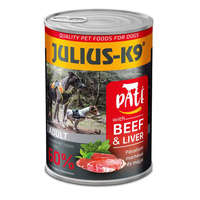 JULIUS-K9 PETFOOD JULIUS - K9 paté beef and liver - nedveseledel (marha,máj) felnőtt kutyák részére (400g)