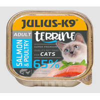 JULIUS-K9 PETFOOD Julius-K9 Cat Terrine Adult Salmon&Poultry - nedveseledel (lazac,szárnyas) felnőtt macskák részére (100g)