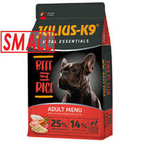 JULIUS-K9 PETFOOD Julius K9 Beef and Rice Adult (marha,rizs) SMALL száraztáp - Felnőtt kutyák részére (3kg)