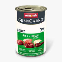 Animonda Animonda GranCarno beef + deer with apple Adult (marha, szarvas+alma) konzerv - Felnőtt kutyák részére (400g)