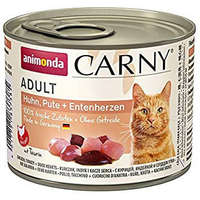 Animonda Animonda Carny Adult (csirke,pulyka,kacsaszív) konzerv - Felnőtt macskák részére (200g)
