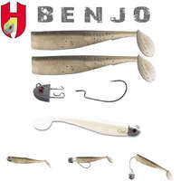  COMBO HOROG BENJO SHAD 3" 7.5cm WHITE SILVER