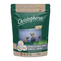 Christopherus Christopherus Dog Adult Grain Free Pisztráng és rovar Small&medium 750g