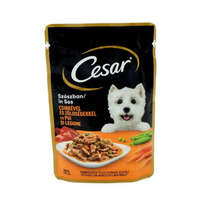 Mars-Nestlé Cesar Adult alutasakos eledel - csirke/zöldséggel - szószban (100g)