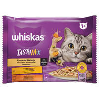 Mars-Nestlé Whiskas Adult TastyMix "Krémes Kreációk" - mártásban - alutasakos (csirke,zöldség,bárány,pulyka) felnőtt macskák részére (4x85g)