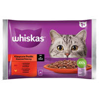Mars-Nestlé Whiskas "Klasszikus Ételek" Adult - Alutasakos (marha,csirke) mártásban - macskák részére (4x85g)