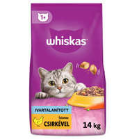 Mars-Nestlé Whiskas Sterile Adult - szárazeledel (csirke) ivartalanított macskák részére (14kg)