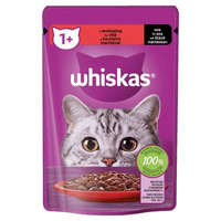 Mars-Nestlé Whiskas Adult Marhával - mártásban - alutasakos (marha) felnőtt macskák részére (85g) 28db/#
