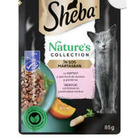 Mars-Nestlé Sheba Nature&#039;s Collection Adult - alutasakos mártásban (lazac, sütőtök) felnőtt macskák részére (85g)