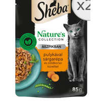 Mars-Nestlé Sheba Nature&#039;s Collection Adult - Alutasakos aszpikban - (Pulyka,sárgarépa,zöldborsó) felnőtt macskák részére (85g)