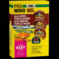 JBL JBL Pronovo Bel Flakes Baby - nevelőtápkészlet fiatal, (2-20mm) eleven akváriumi halak számára (3x10ml)