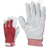 Europrotection Puha színsertés, piros vászon kézhát, elasztikus, állítható csuklórész 837-40-es