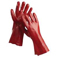 Cerva REDSTART PVC-be mártott kesztyű 45cm, piros