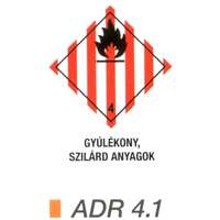 Gyúlékony, szilárd anyag ADR 4.1