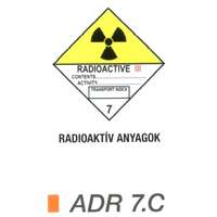  Radioaktív anyag ADR 7.C