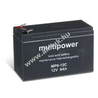 MULTIPOWER Ólom akku 12V 8Ah Multipower típus MP8-12C ciklusálló, ciklikus