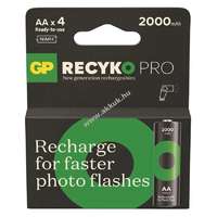 GP GP ReCyko Pro Photo Flash Ni-MH akku HR6 (AA), 2000mAh 4db/csomag - A készlet erejéig!