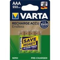 Varta Varta Power Akku Ready2Use Micro AAA 4db/csomag 550mAh - Kiárusítás! - A készlet erejéig!