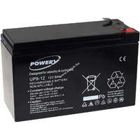 Powery Powery ólom zselés akku szünetmenteshez APC Back-UPS BK650EI 12V 9Ah (helyettesíti 7,2Ah / 7Ah is)