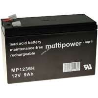 MULTIPOWER Powery ólom akku MP1236H szünetmenteshez APC Back-UPS BK650EI 12V 9Ah (7,2Ah/7Ah is)